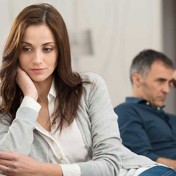 unhappy couple