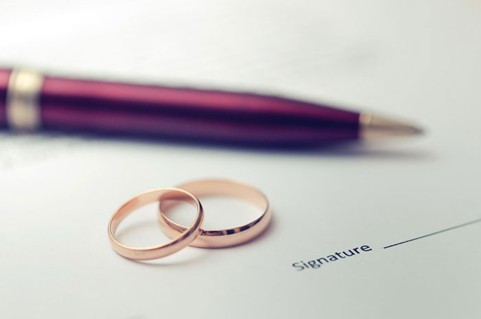 Marriage Contract Legal Document of Marriage Contracts